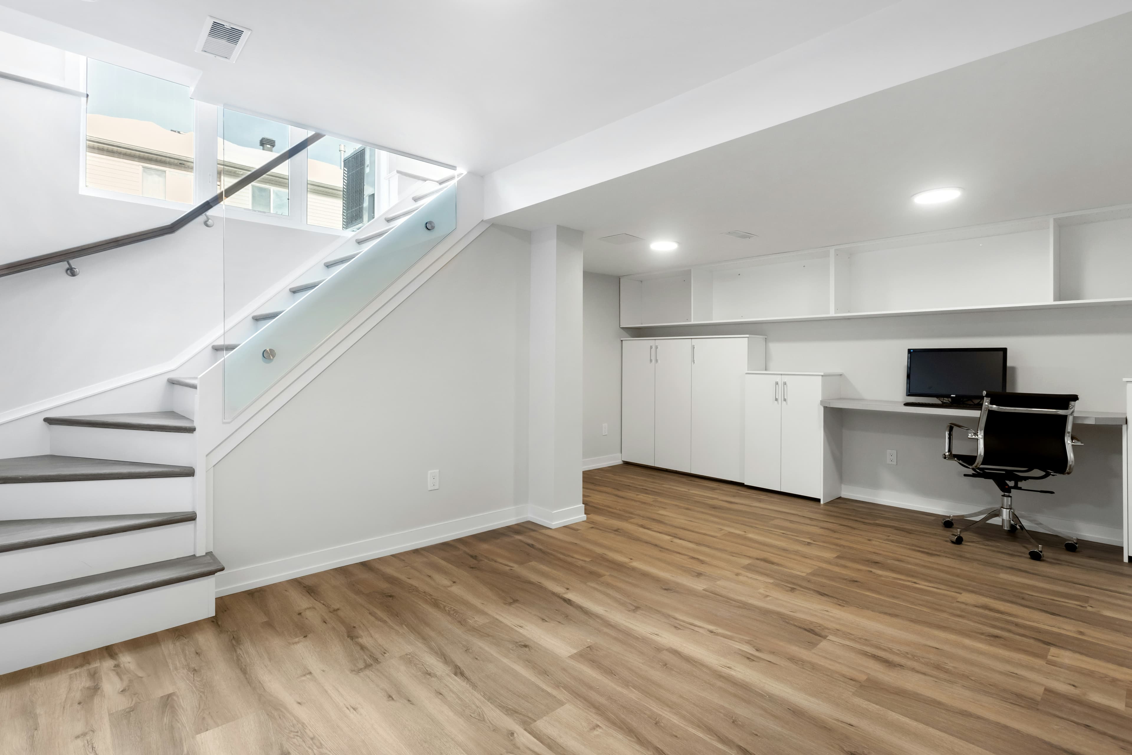 Basement organized by The Moore Method